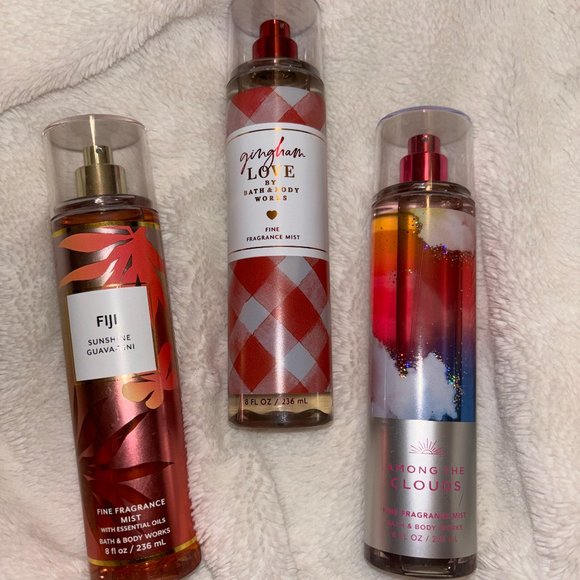 Three Pack Fine Fragrance Mist Bath and Body Works